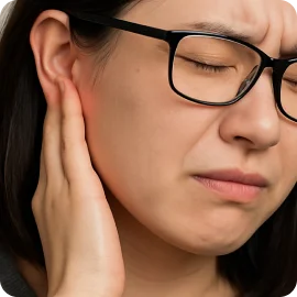 目が疲れたり、耳が痛みを感じる