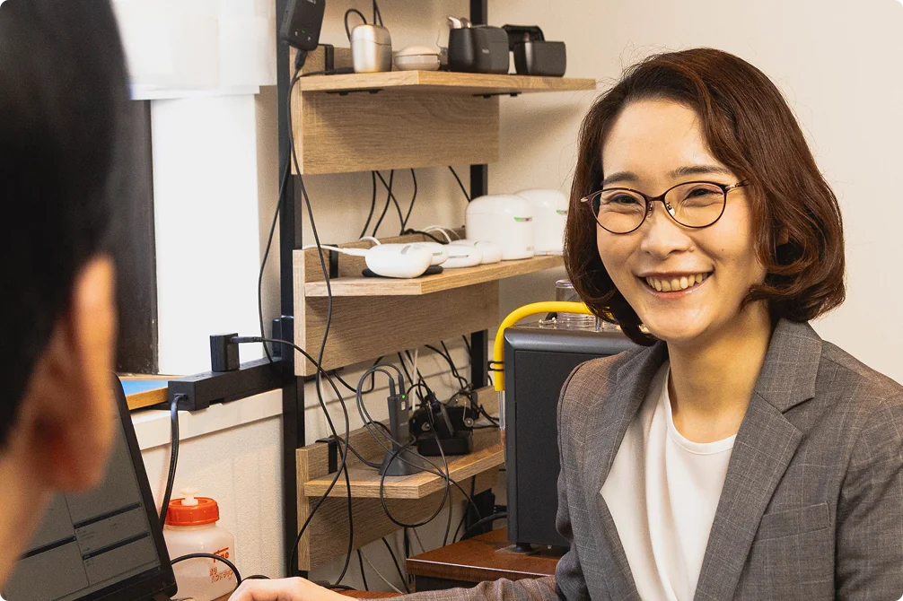 専門技術を習得したスタッフによる丁寧なカウンセリング