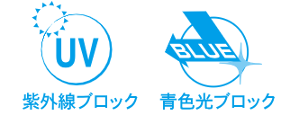紫外線ブロック・青色光ブロック