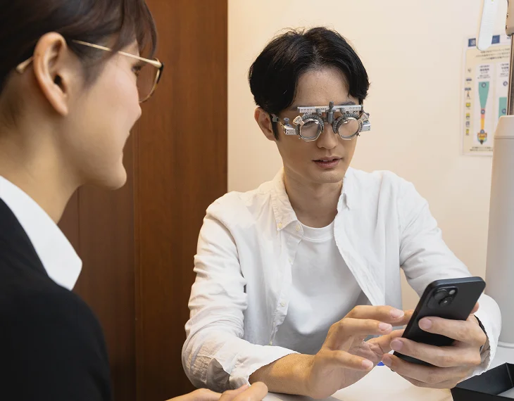 トータルアイ検査の様子