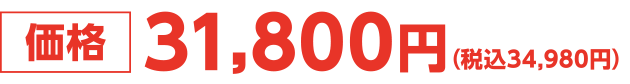 価格 31,800円(税込34,980円)