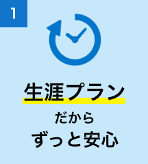 1 生涯プランだからずっと安心