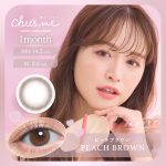 【ピーチブラウン】Chu’sme 1Month チューズミー ワンマンス 1箱2枚入り［T-Garden］