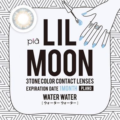【度なし・ウォーターウォーター】 LILMOON 1Month リルムーン ワンマンス 度なし 2枚 [PIA] 画像4