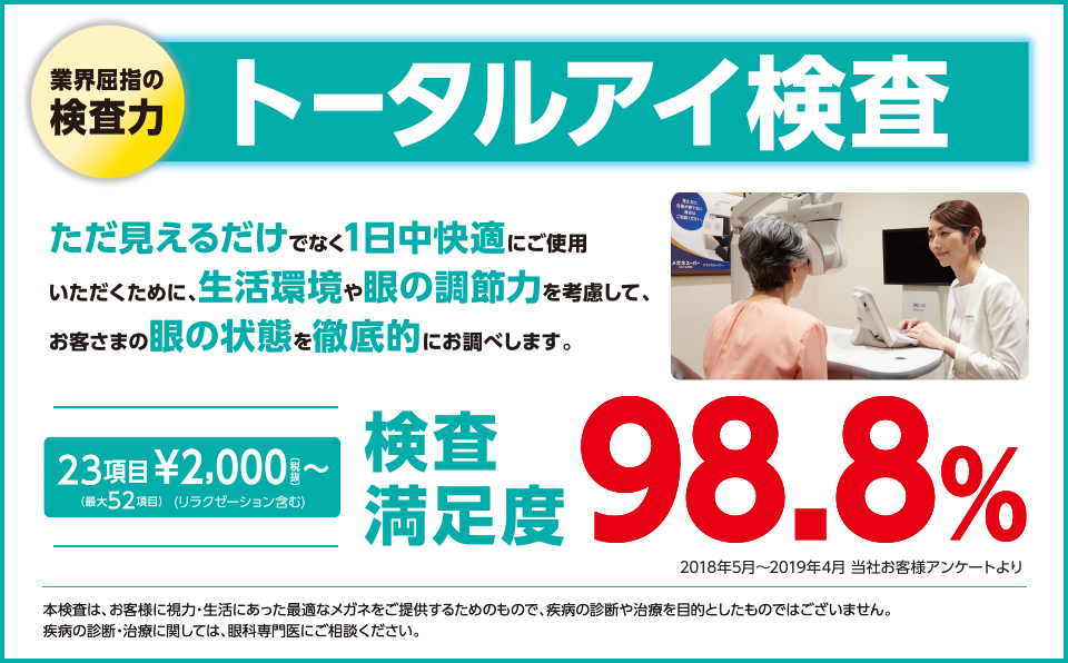 トータルアイ検査