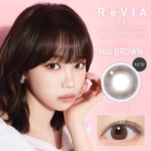 【ヌイブラウン】ReVIA 1day 1day レヴィア ワンデー  1箱10枚入り［Lcode］