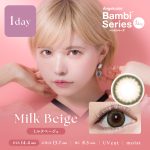 【ミルクベージュ】AngelColor Bambi Series 1day エンジェル カラー バンビ シリーズ ワンデー 1箱10枚入り[RiseUP]