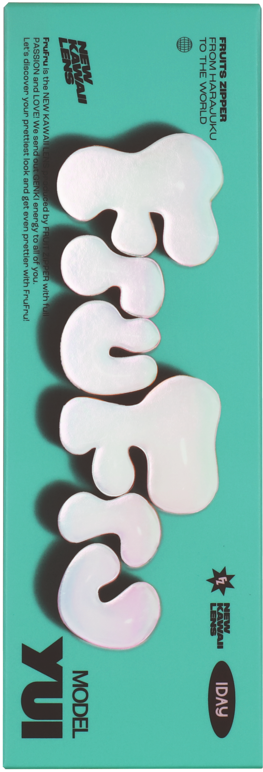 【ユイブラウン】FruFru 1day フルフル ワンデー 1箱10枚入り［Lcode］ 画像4