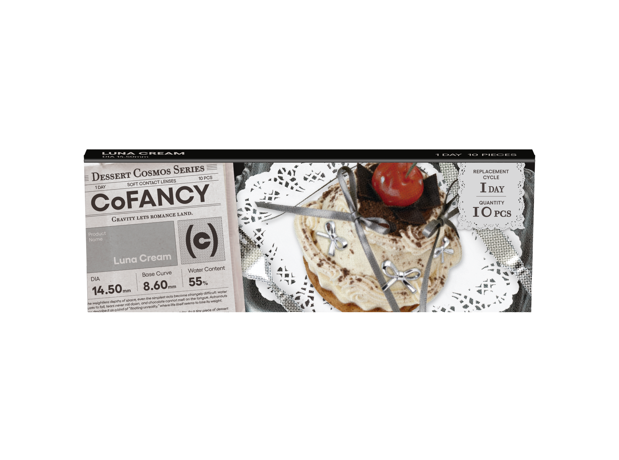 【ルナクリーム】CoFANCY Dessert Cosmos Series 1day コファンシー デザートコスモスシリーズ ワンデー 1箱10枚［PIA］ 画像4