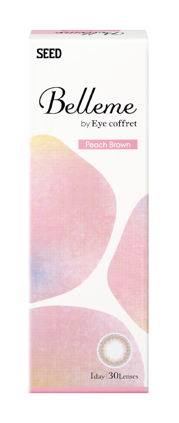 【ピーチブラウン】Belleme by Eye coffret 1day ベルミー by アイコフレ ワンデー １箱30枚入り[シード] 画像4