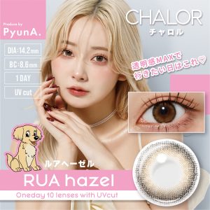 【ルアヘーゼル】CHALOR 1day チャロル1day ワンデー 1箱10枚入り[アミジェス]