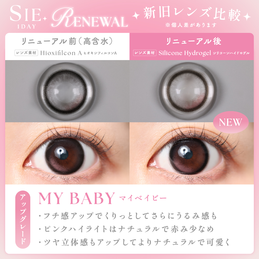 【マイベイビー】SIE. 1day シー ワンデー 1箱10枚入り［Lcode］ 画像5