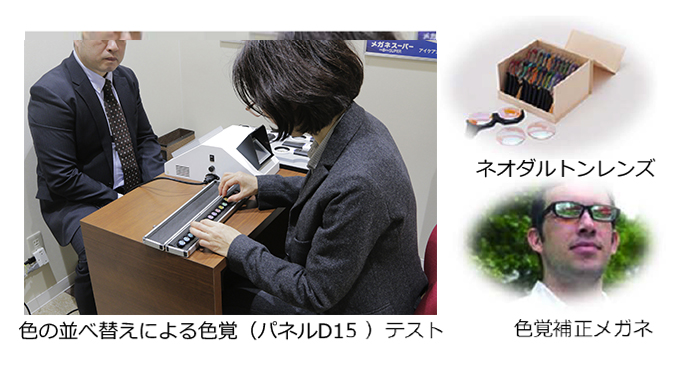 色の並べ替えによる色覚テスト