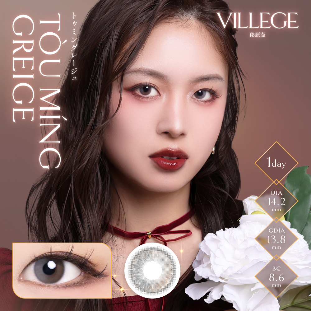 【トゥミングレージュ】VILLEGE 1day ヴィレジェ ワンデー 1箱10枚入り［双葉貿易］