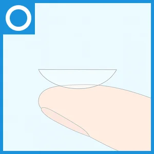 レンズの表（正しい向き）