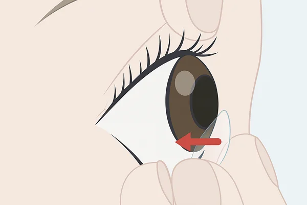押さえたままつまむ