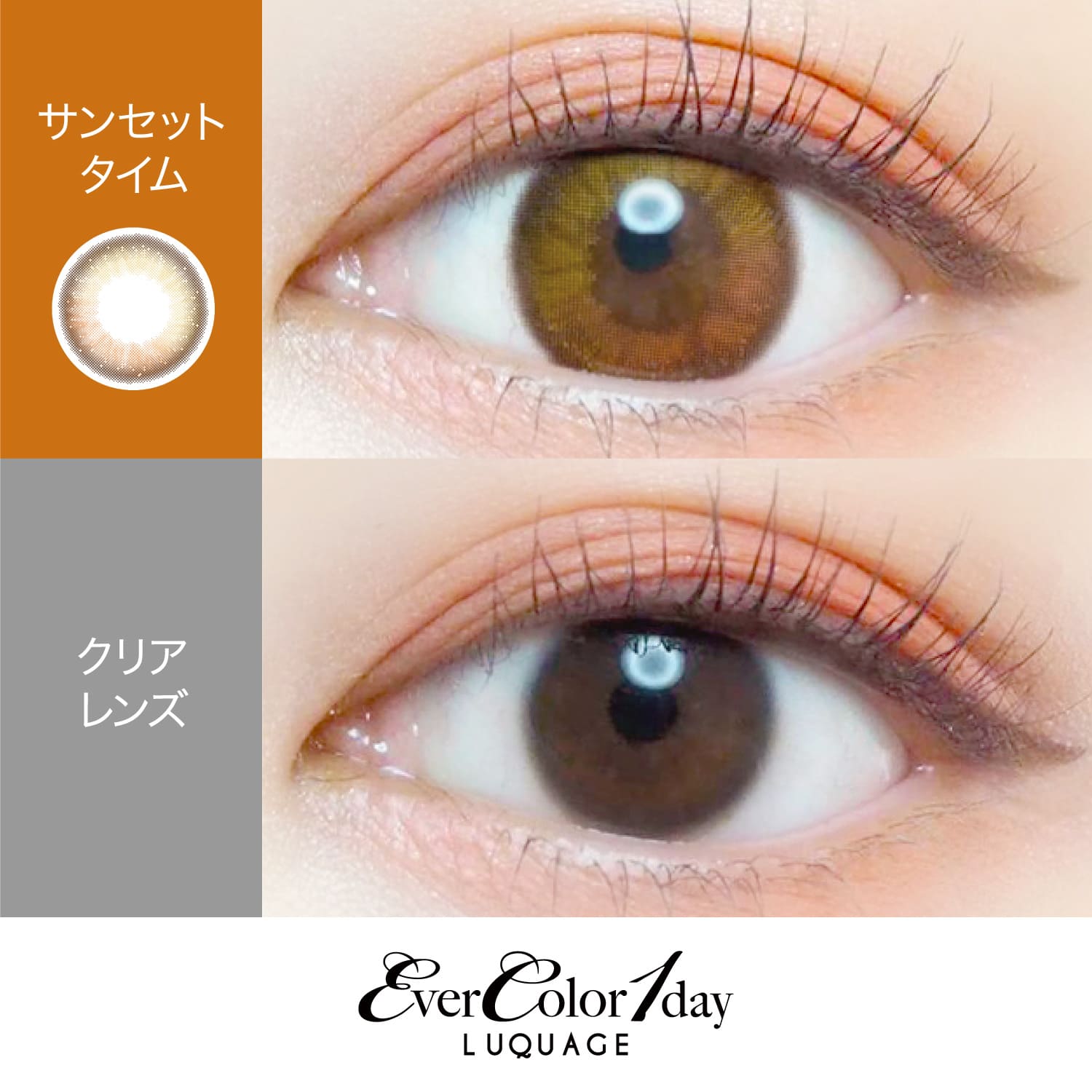 【サンセットタイム】EverColor 1day LUQUAGE　エバーカラー ワンデー ルクアージュ 10枚[AISEI] 画像2
