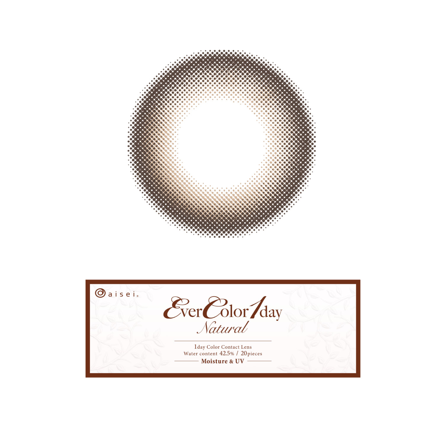 【ミルクブラウニー】Ever Color 1day Natural 1day エバーカラーワンデーナチュラル ワンデー 1箱20枚入り［AISEI］ 画像6