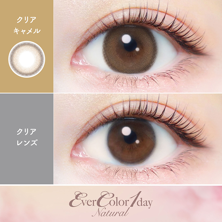 【クリアキャメル】エバーカラーワンデーナチュラル 20枚［AISEI］ 画像2