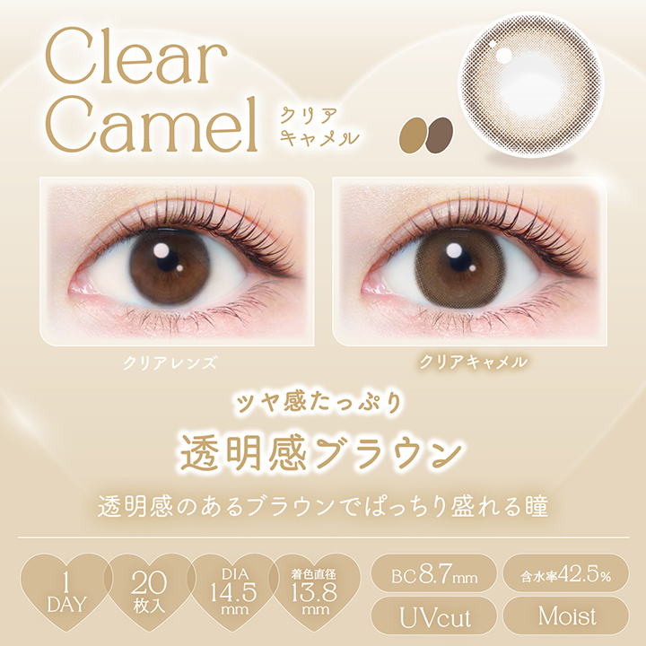 【クリアキャメル】エバーカラーワンデーナチュラル 20枚［AISEI］ 画像3