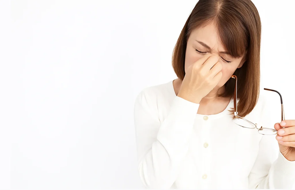 目の疲れはメガネが原因かも!?　「眼精疲労」のお話し