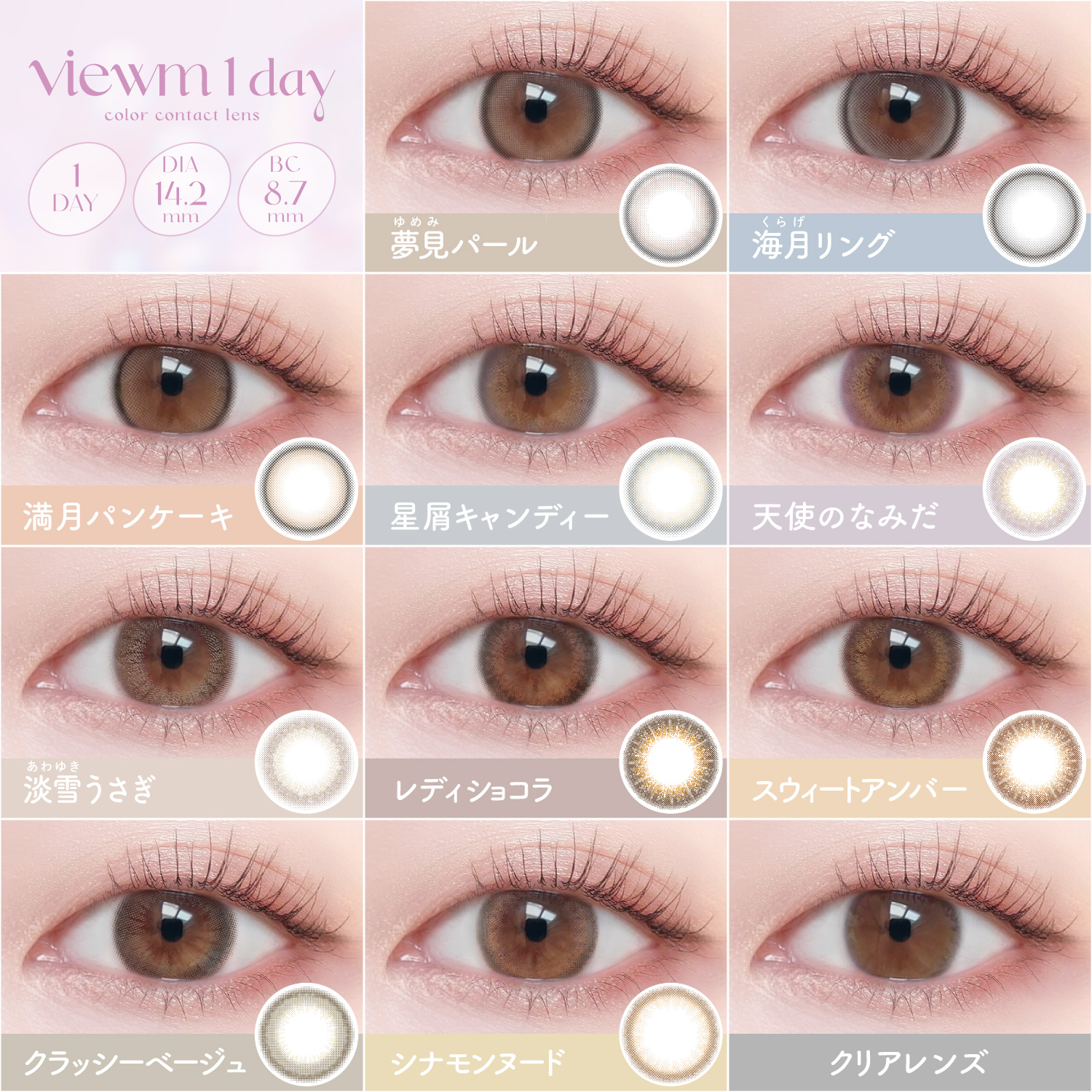 【レディショコラ】 Viewm 1day ビュームワンデー 10枚入り [AISEI] 画像4